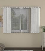 ROSARA HOME Mateo Striped Pack of 4 Window Curtains