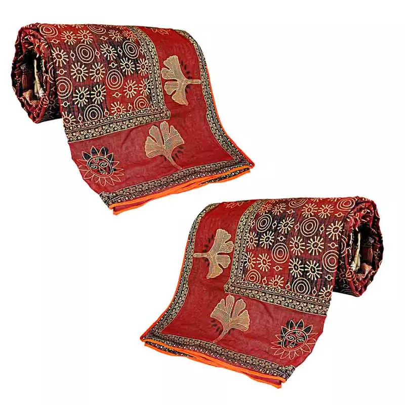 Barmeri Golden Printed Double Bed Comforter