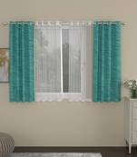 ROSARA HOME Mateo Striped Pack of 4 Window Curtains
