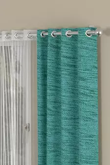 ROSARA HOME Mateo Striped Pack of 4 Window Curtains