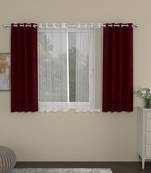 ROSARA HOME Mateo Striped Pack of 4 Window Curtains