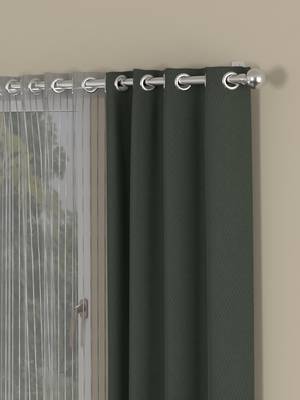 ROSARA HOME Chino Striped Pack of 4 Window Curtains 2