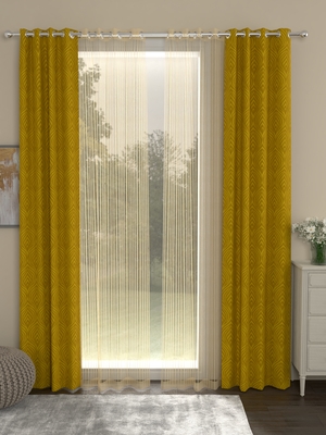 Rosara Home Ottoman Striped Pack Of 4 Door Curtains 3313452 Rosara Home Ottoman Striped Pack Of 4, Striped Door Curtain