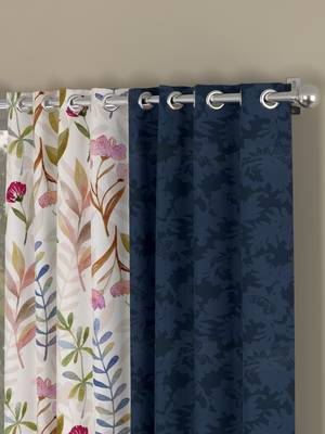 ROSARA HOME Emerald Grace Voile Pack of 4 Door Curtains 2