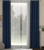ROSARA HOME Emerald Striped Pack of 4 Door Curtains