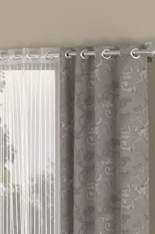 ROSARA HOME Regal Striped Pack of 4 Door Curtains