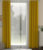 ROSARA HOME Ottoman Striped Pack of 4 Door Curtains