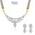 Sukkhi Traditional Marriage Gold and Rhodium plated CZ Mangal Sutra Set 