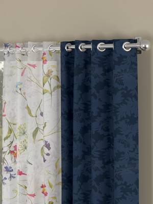 ROSARA HOME Emerald Voile Pack of 4 Door Curtains 2