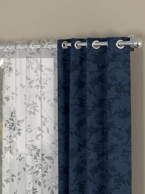 ROSARA HOME Emerald Emily Pack of 4 Door Curtains 2
