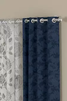 ROSARA HOME Emerald Belle  Pack of 4 Window Curtains