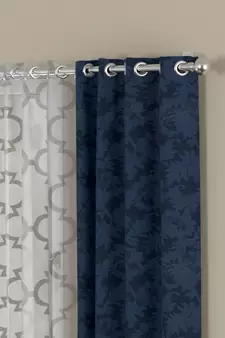 ROSARA HOME Emerald Bruno Pack of 4 Window Curtains