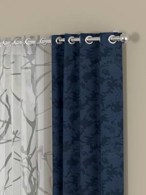 ROSARA HOME Emerald Wallace Pack of 4 Window Curtains 2