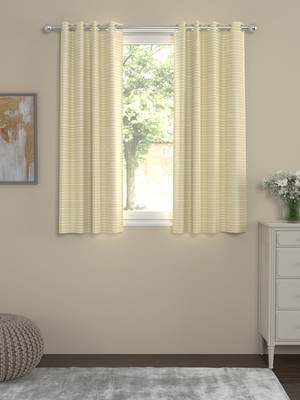 ROSARA HOME Rib Pack of Single Window Curtain 4