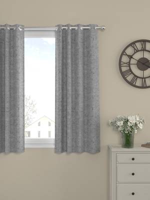 ROSARA HOME Yarn Dyed Pack of Single Window Curtain 1