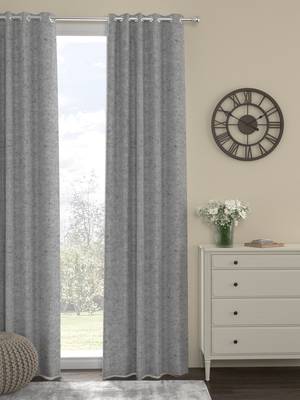 ROSARA HOME Yarn Dyed Pack of Single Long Door Curtain 1