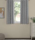 ROSARA HOME Yarn Dyed Pack of 2 Window Curtains