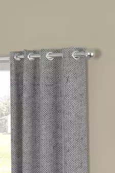 ROSARA HOME Yarn Dyed Pack of 2 Window Curtains