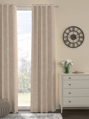 ROSARA HOME Yarn Dyed Pack of Single Long Door Curtain 1