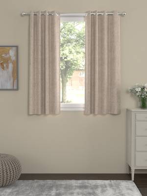 ROSARA HOME Yarn Dyed Pack of 2 Window Curtains 1