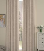 ROSARA HOME Yarn Dyed Pack of 2 Door Curtains