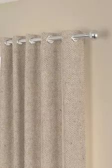 ROSARA HOME Yarn Dyed Pack of 2 Long Door Curtains