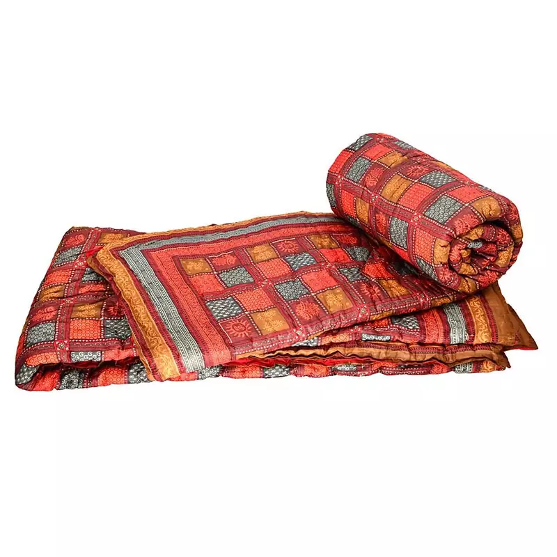 Ethnic Jaipuri Print Cotton Double Bed Quilts