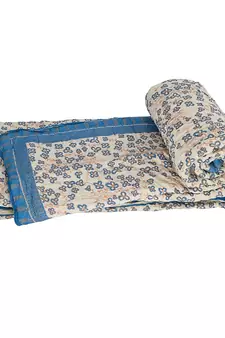 Ethnic Gold Print Jaipuri Cotton Double Quilt