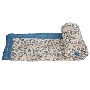 Ethnic Gold Print Jaipuri Cotton Double Quilt 2