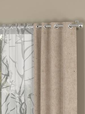 ROSARA HOME Yarn Dyed Wallace Pack of 4 Door Curtains 2