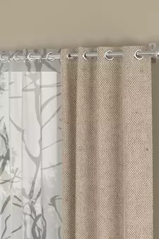 ROSARA HOME Yarn Dyed Wallace Pack of 4 Door Curtains