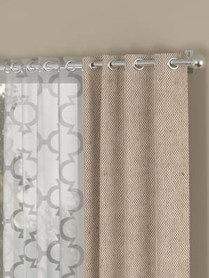 ROSARA HOME Yarn Dyed Bruno Pack of 4 Door Curtains 2