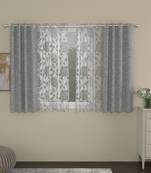 ROSARA HOME Yarn Dyed Belle Pack of 4 Window Curtains
