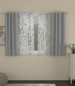 ROSARA HOME Yarn Dyed Wallace Pack of 4 Window Curtains