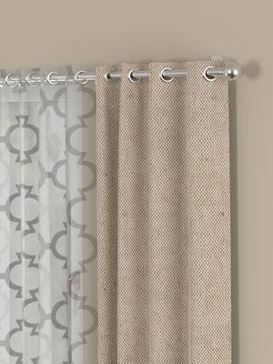 ROSARA HOME Yarn Dyed Bruno Pack of 4 Window Curtains 2