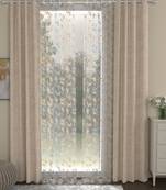 ROSARA HOME Yarn Dyed Mimosa Pack of 4 Door Curtains