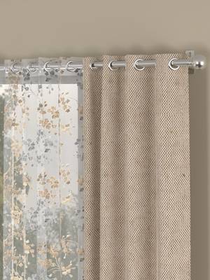 ROSARA HOME Yarn Dyed Mimosa Pack of 4 Door Curtains 2