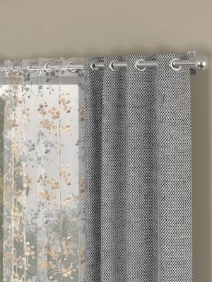 ROSARA HOME Yarn Dyed Mimosa Pack of 4 Door Curtains 2