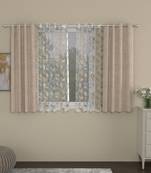 ROSARA HOME Yarn Dyed Mimosa Pack of 4 Window Curtains
