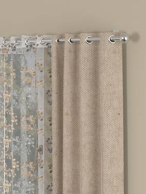 ROSARA HOME Yarn Dyed Mimosa Pack of 4 Window Curtains 2