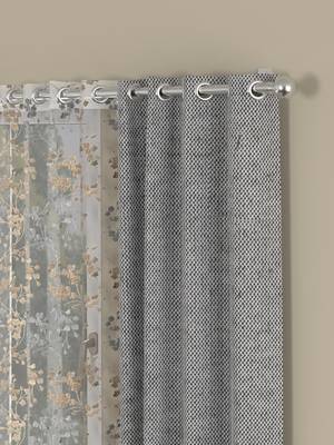 ROSARA HOME Yarn Dyed Mimosa Pack of 4 Window Curtains 2