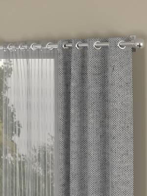ROSARA HOME Yarn Dyed Striped Pack of 4 Door Curtains 2
