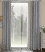 ROSARA HOME Yarn Dyed Striped Pack of 4 Door Curtains