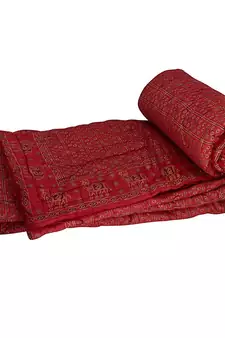 Golden Printed Pure Cotton Double Bed Quilts