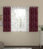 ROSARA HOME Olivia Emily Pack of 4 Window Curtains