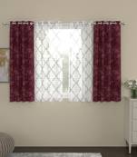 ROSARA HOME Olivia Bruno Pack of 4 Window Curtains
