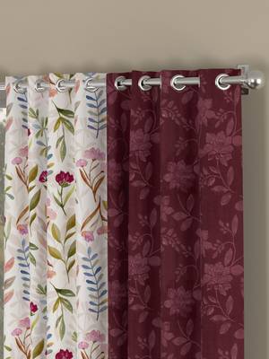 ROSARA HOME Olivia Grace Voile Pack of 4 Window Curtains 2