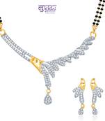 Sukkhi Graceful Gold and Rhodium plated CZ Mangal Sutra Set 