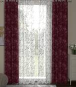 ROSARA HOME Olivia Emily Pack of 4 Door Curtains