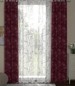 ROSARA HOME Olivia Wallace Pack of 4 Door Curtains